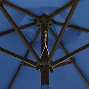 Zahradní slunečník s LED osvětlením azurový 200 x 211 cm hliník - obrázek 5