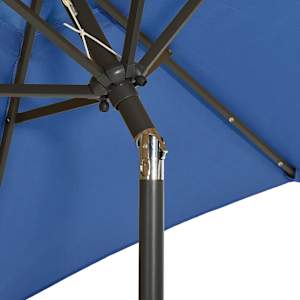 Zahradní slunečník s LED osvětlením azurový 200 x 211 cm hliník - obrázek 6