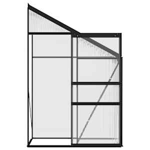Skleník antracitový hliníkový 1,38 m³ - obrázek 5