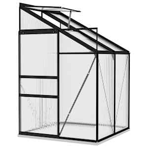 vidaXL Greenhouse Anthracite Aluminium 2.7 m&sup3;
