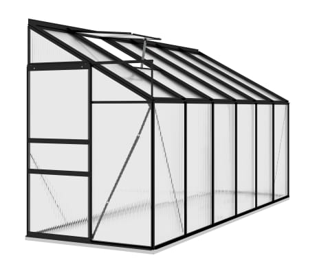 vidaXL Tuinkas 7,77 m&sup3; aluminium antracietkleurig