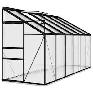vidaXL Tuinkas 7,77 m&sup3; aluminium antracietkleurig