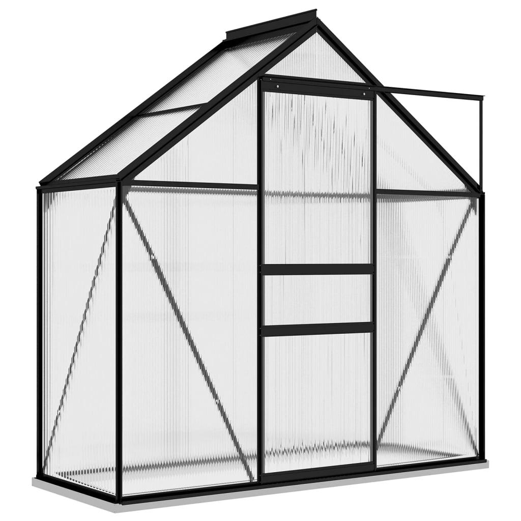 

vidaXL Greenhouse Anthracite Aluminum 14.3 ft²