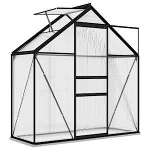 Skleník antracitový hliníkový 1,33 m² - obrázek 3