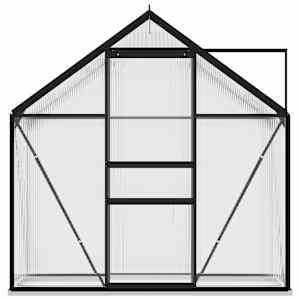 Skleník antracitový hliníkový 1,33 m² - obrázek 4
