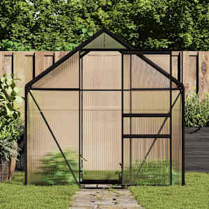 Rastlinjak antracit iz aluminija 2,47 m³