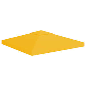 vidaXL kahekordne varjualuse katus 310 g/m&sup2; 3 x 3 m, kollane
