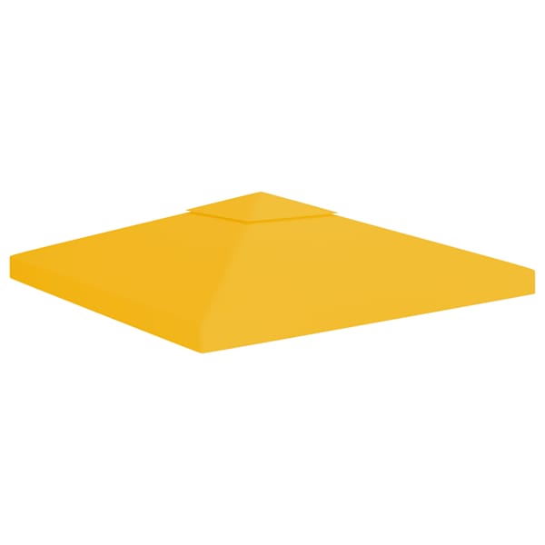 vidaXL kahekordne varjualuse katus 310 g/m&sup2; 3 x 3 m, kollane