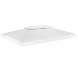 Dvojitá střecha na altán 310 g/m² 4 x 3 m bílá - obrázek 1