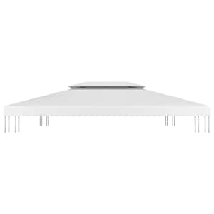 Dvojitá střecha na altán 310 g/m² 4 x 3 m bílá - obrázek 3