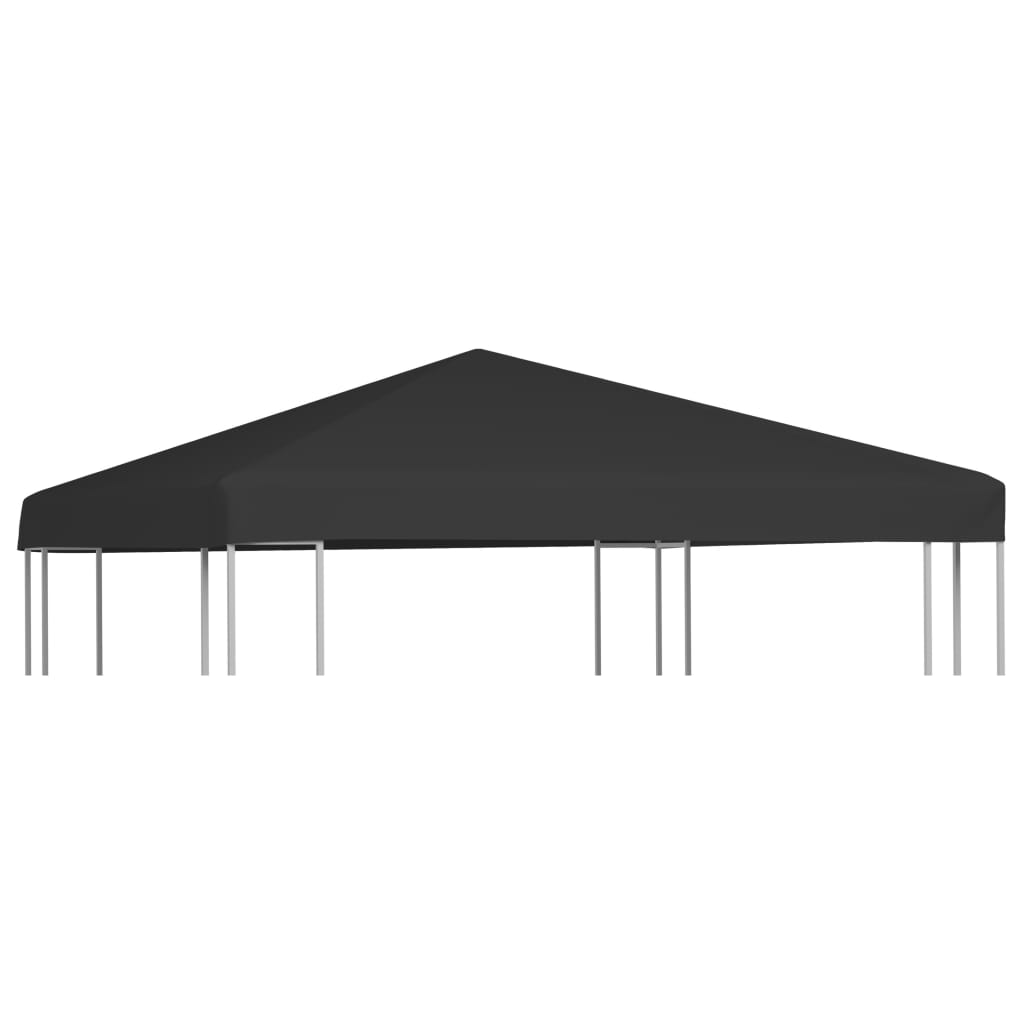 vidaXL Cobertura de gazebo 270 g/m² 3x3 m preto