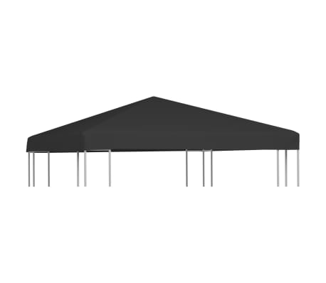 vidaXL Cobertura de gazebo 270 g/m² 3x3 m preto