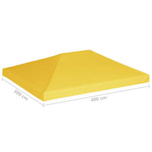 Náhradní střecha na altán 270 g/m² 4 x 3 m žlutá - obrázek 8