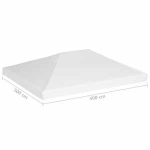 Náhradní střecha na altán 270 g/m² 4 x 3 m bílá - obrázek 8