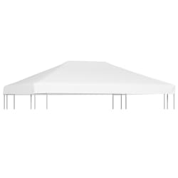 vidaXL Gazebo Top Cover 270 g/m² 4x3 m White