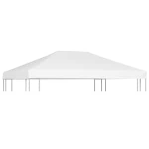 vidaXL Gazebo Top Cover 270 g/m&sup2; 4x3 m White