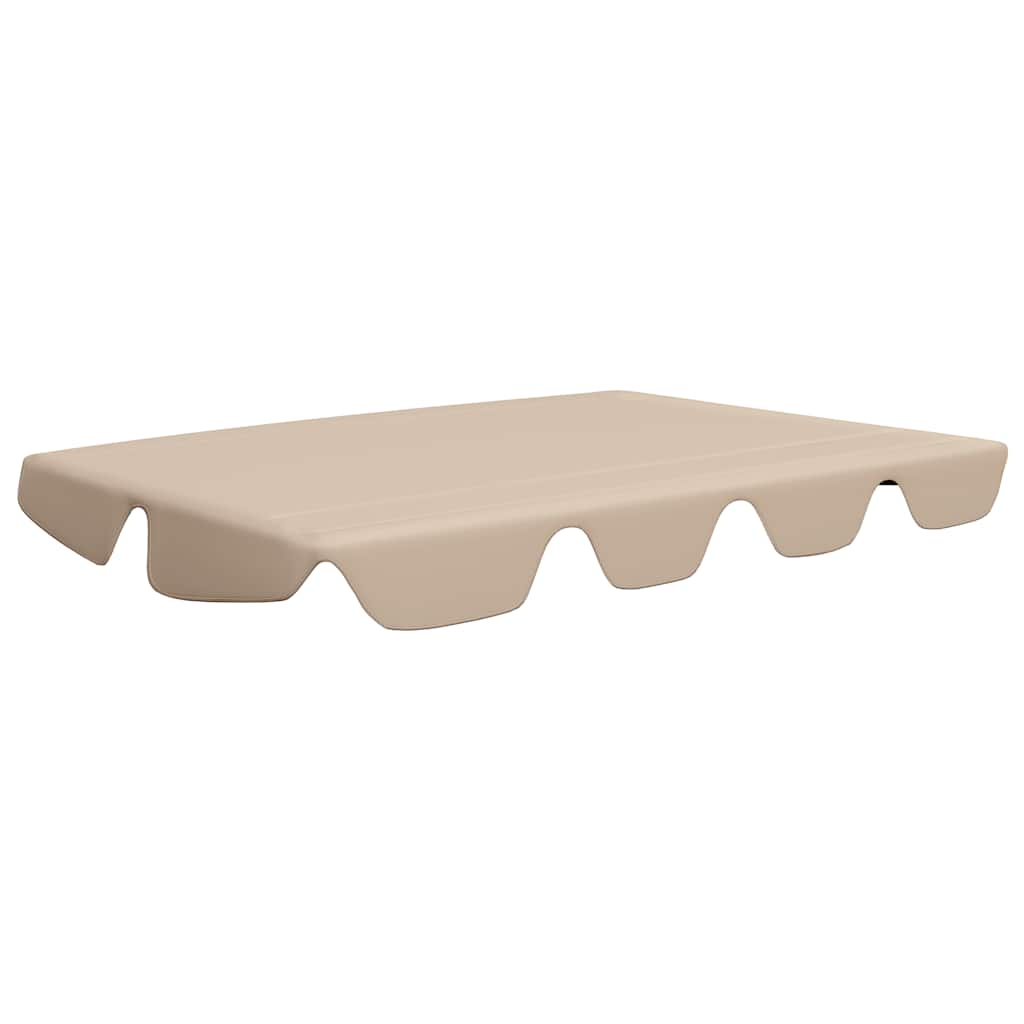 

vidaXL Replacement Canopy for Garden Swing Beige 74"/66.1"x43.3"/57.1"