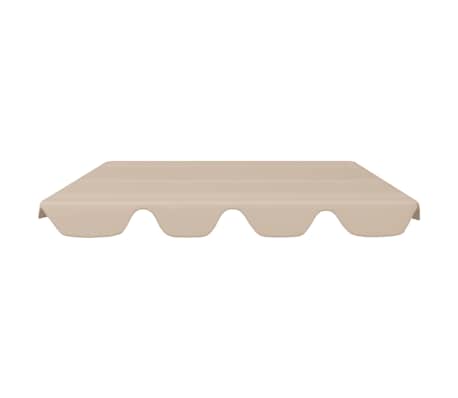 vidaXL Toit de rechange de balan&ccedil;oire Beige 188/168x145/110 cm