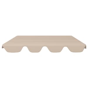 vidaXL Toit de rechange de balan&ccedil;oire Beige 188/168x145/110 cm