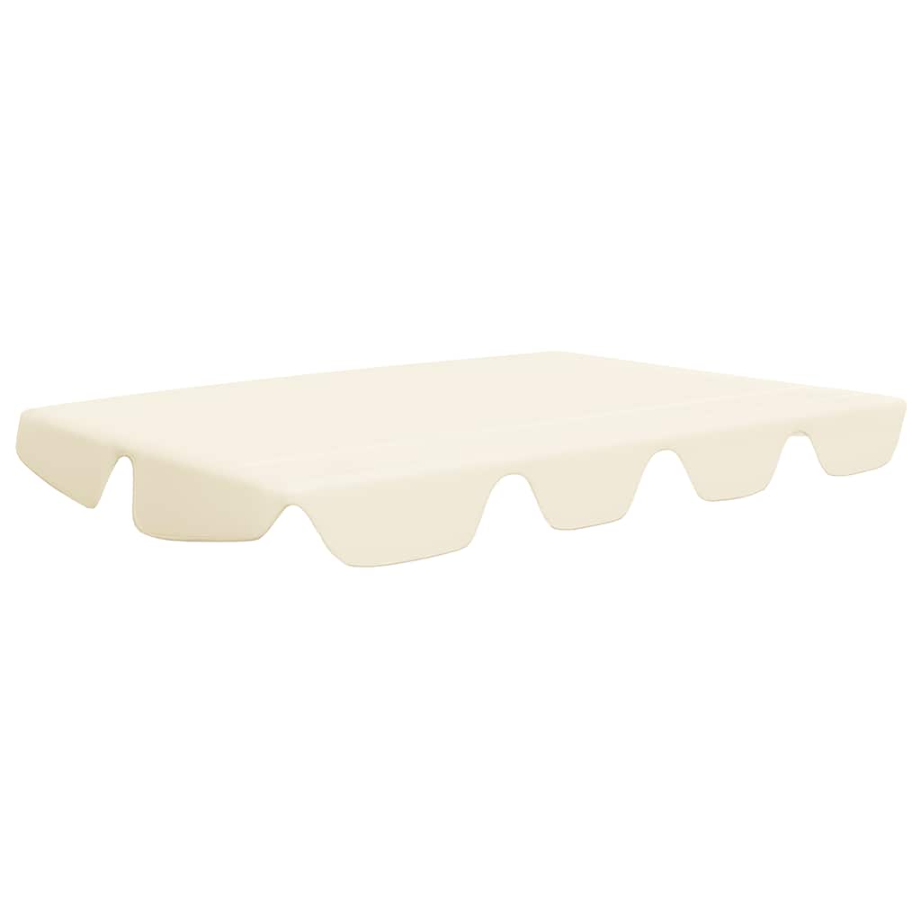 

vidaXL Replacement Canopy for Garden Swing Cream 74"/66.1"x43.3"/57.1"