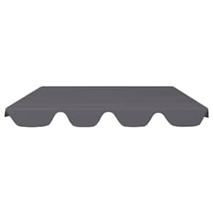 vidaXL Ersatzdach f&uuml;r Hollywoodschaukel Anthrazit 188/168x145/110 cm