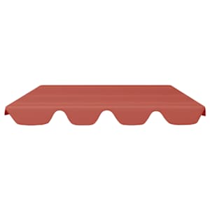 vidaXL Резервен сенник за градинска люлка теракота 188/168x145/110 см