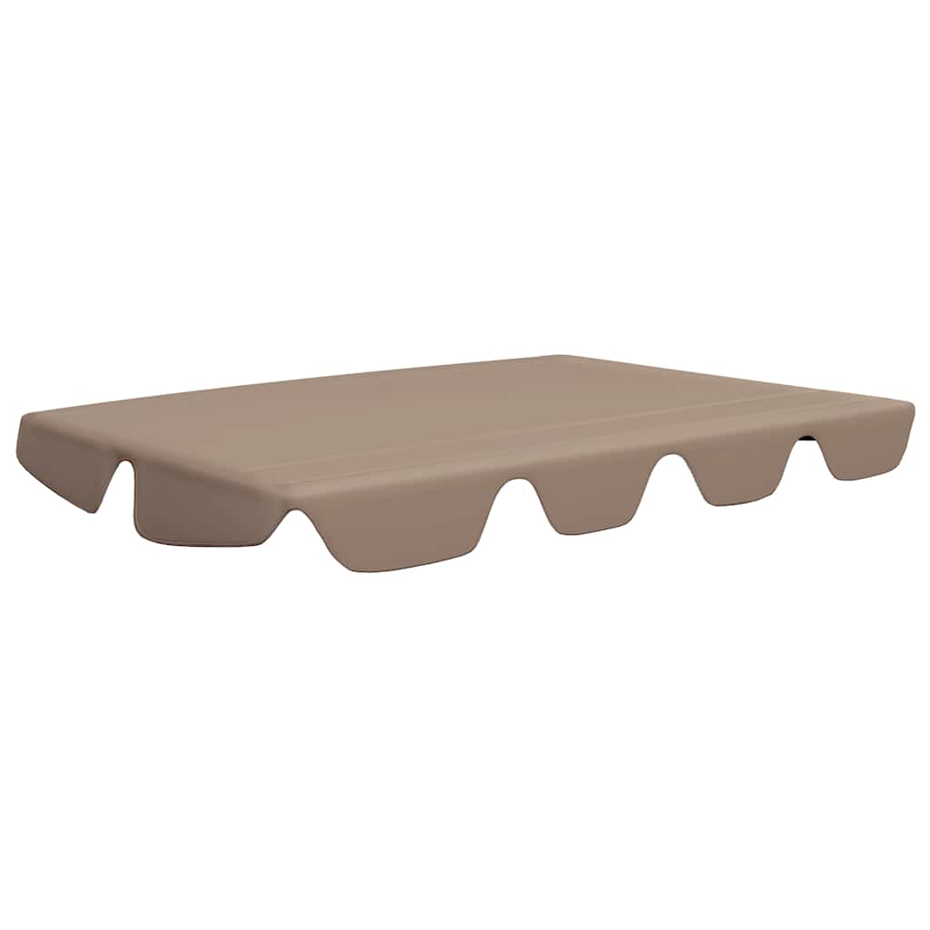 vidaXL Náhradní stříška na zahradní houpačku taupe 188/168x145/110 cm