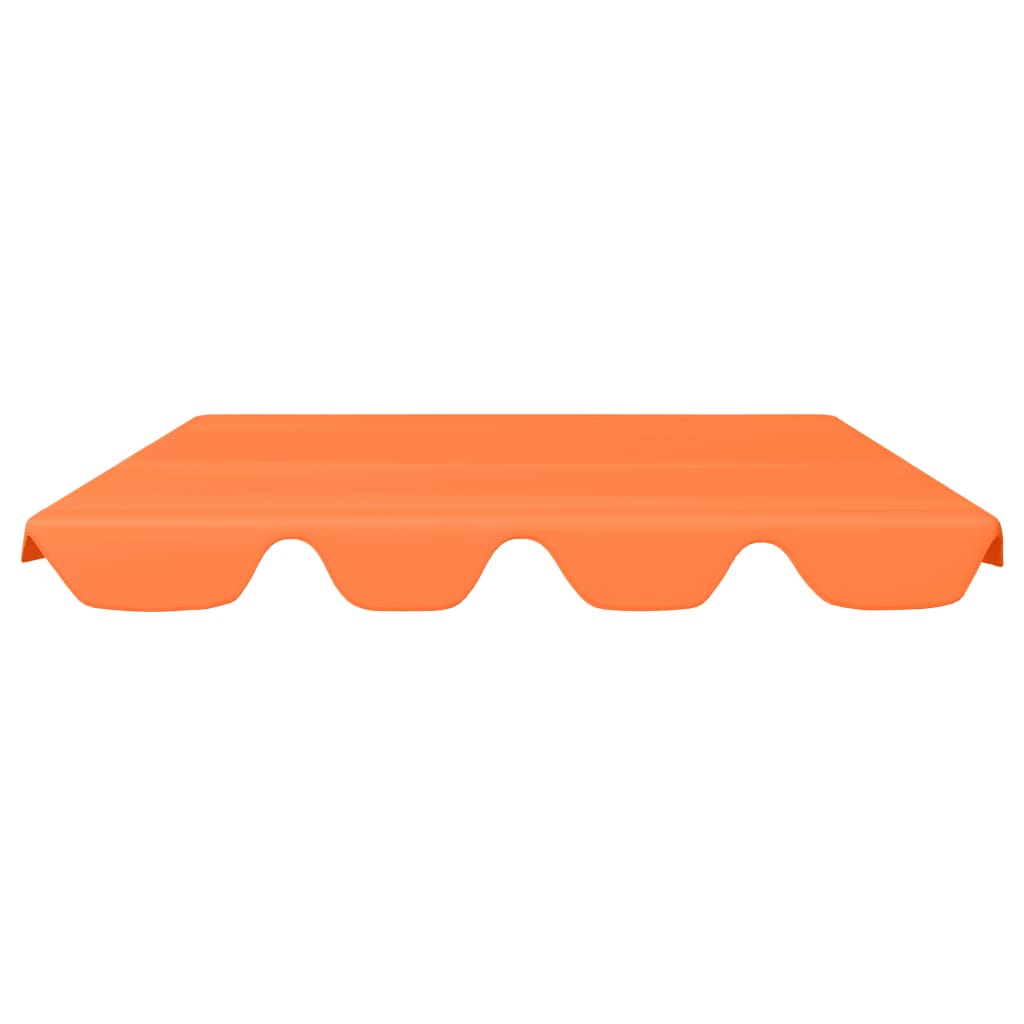 vidaXL Toit de rechange balançoire Orange 188/168x110/145 cm 270 g/m²