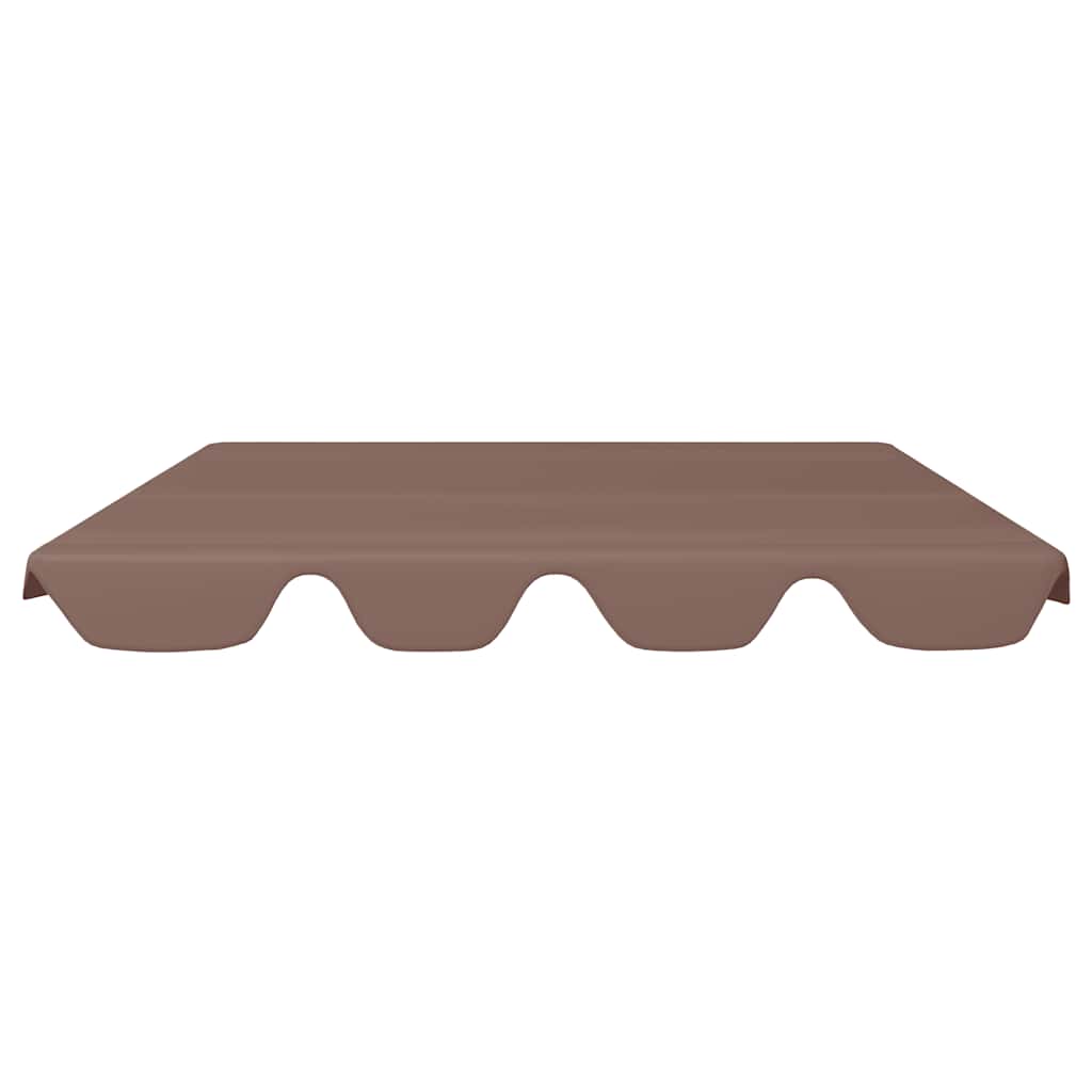 vidaXL Vervangingsluifel voor schommelbank 188/168x145/110 cm bruin afbeelding