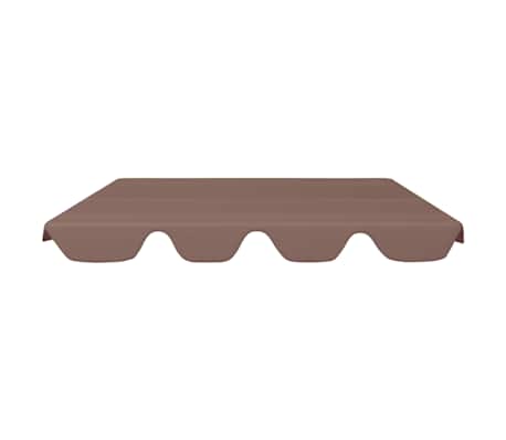 vidaXL Vervangingsluifel voor schommelbank 188/168x145/110 cm bruin