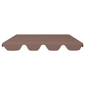 vidaXL Vervangingsluifel voor schommelbank 188/168x145/110 cm bruin