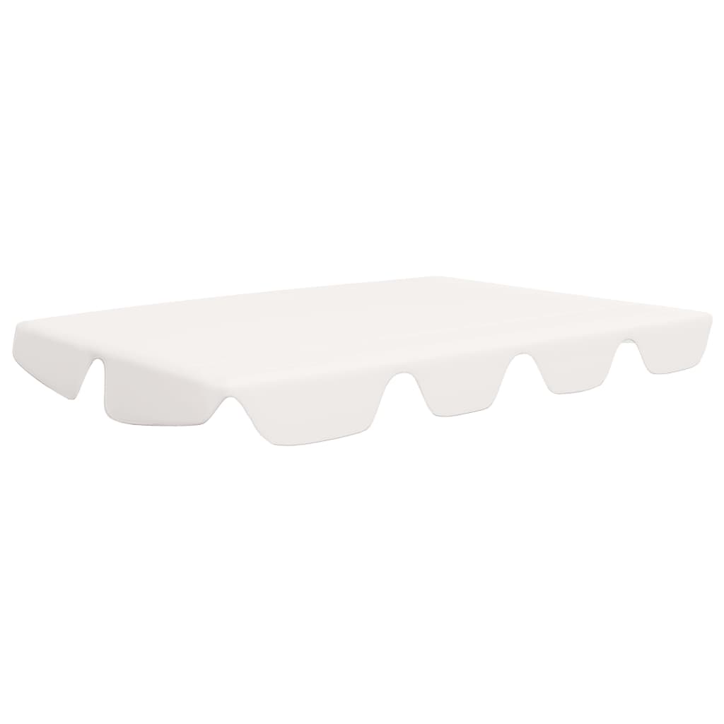 

vidaXL Replacement Canopy for Garden Swing White 74"/66.1"x43.3"/57.1"