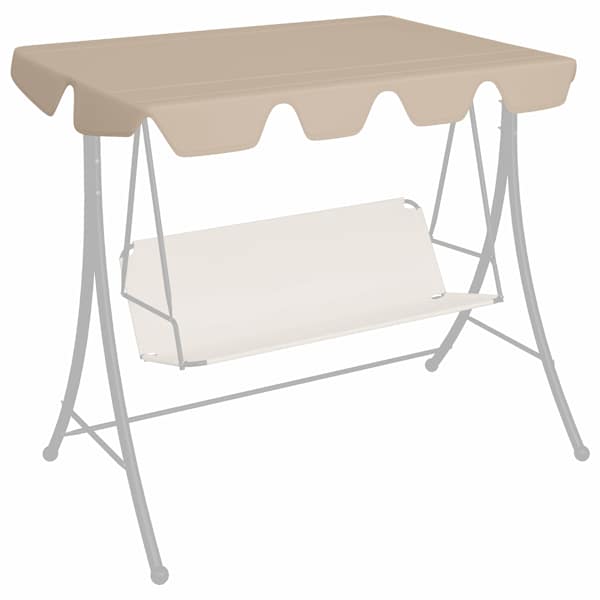 vidaXL aiakiige asenduskatus beež 150/130x105/70 cm