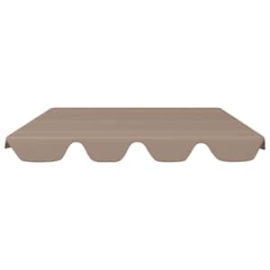 Náhradní stříška na zahradní houpačku taupe 150/130 x 105/70 cm - obrázek 3