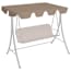  vidaXL tópszínű csere ponyva kerti hintaágyhoz 150/130 x 105/70 cm termék 2. képe