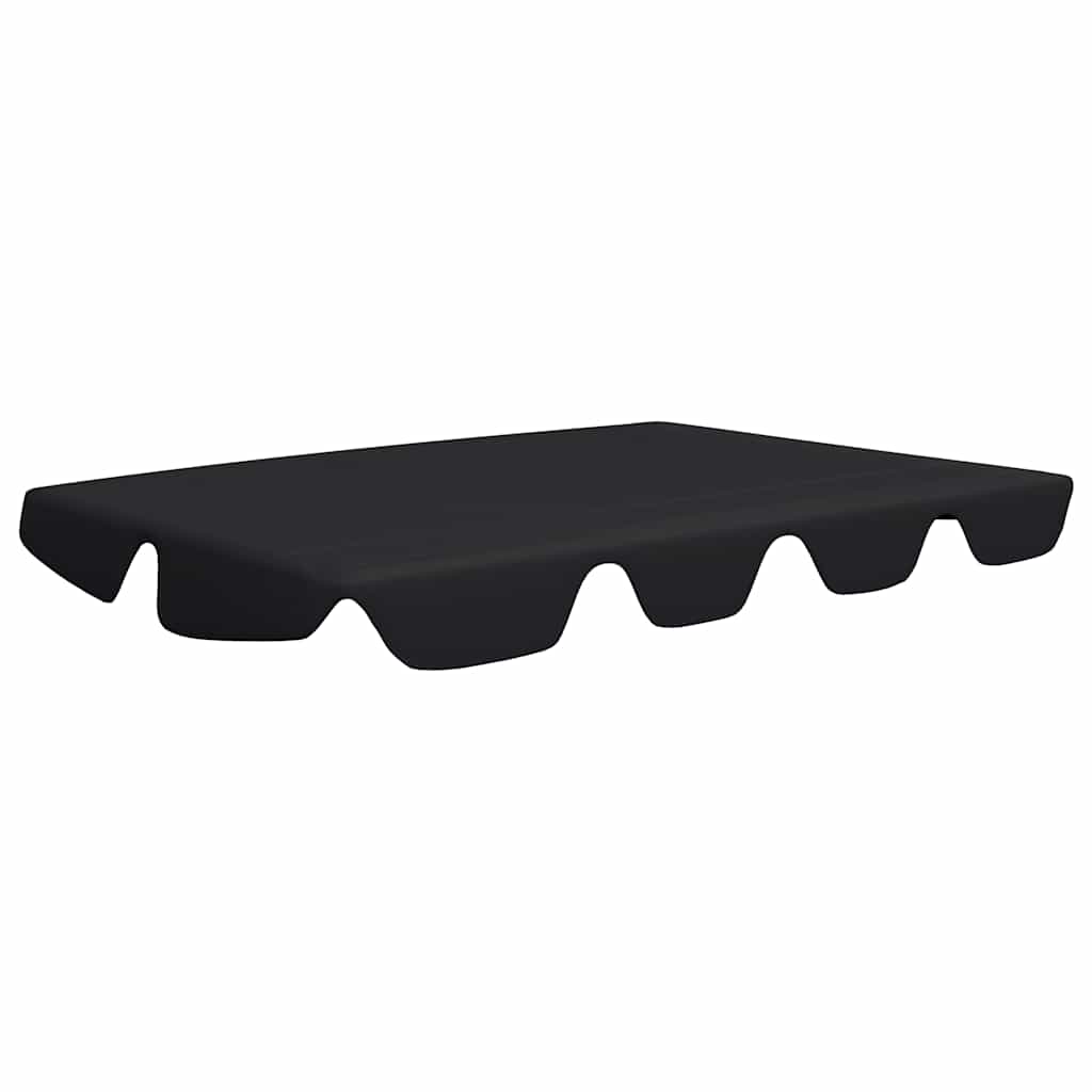 

vidaXL Replacement Canopy for Garden Swing Black 59.1"/51.2"x27.6"/41.3"