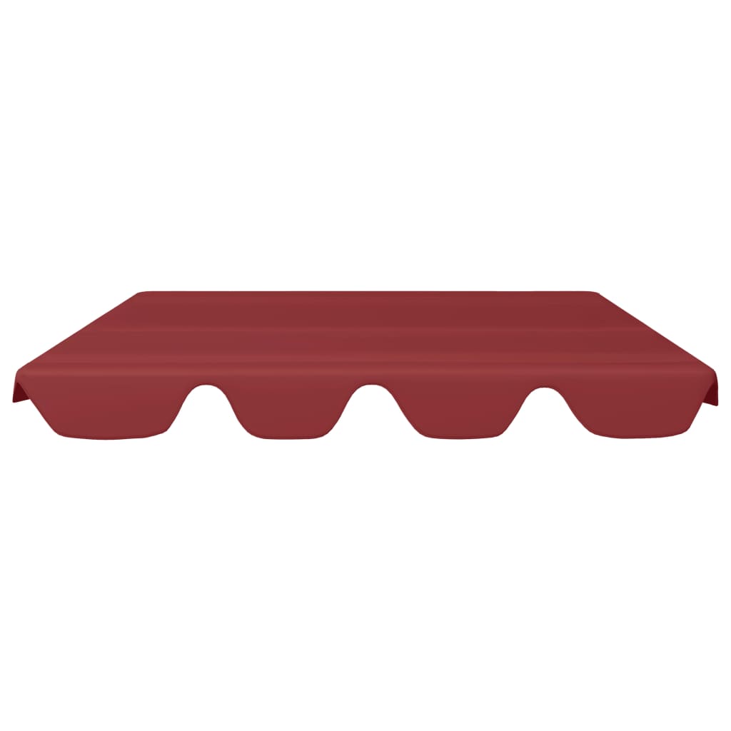 vidaXL Replacement Canopy for Garden Swing Wine Red 59.1"/51.2"x27.6"/41.3"