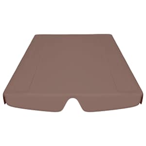 Náhradní stříška na zahradní houpačku hnědá 150/130 x 105/70 cm - obrázek 4