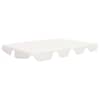 vidaXL aiakiige asenduskatus valge 150/130x105/70 cm