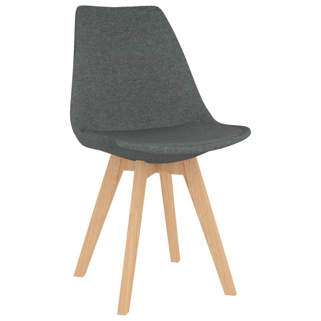 vidaXL Chaises à manger lot de 2 gris clair tissu