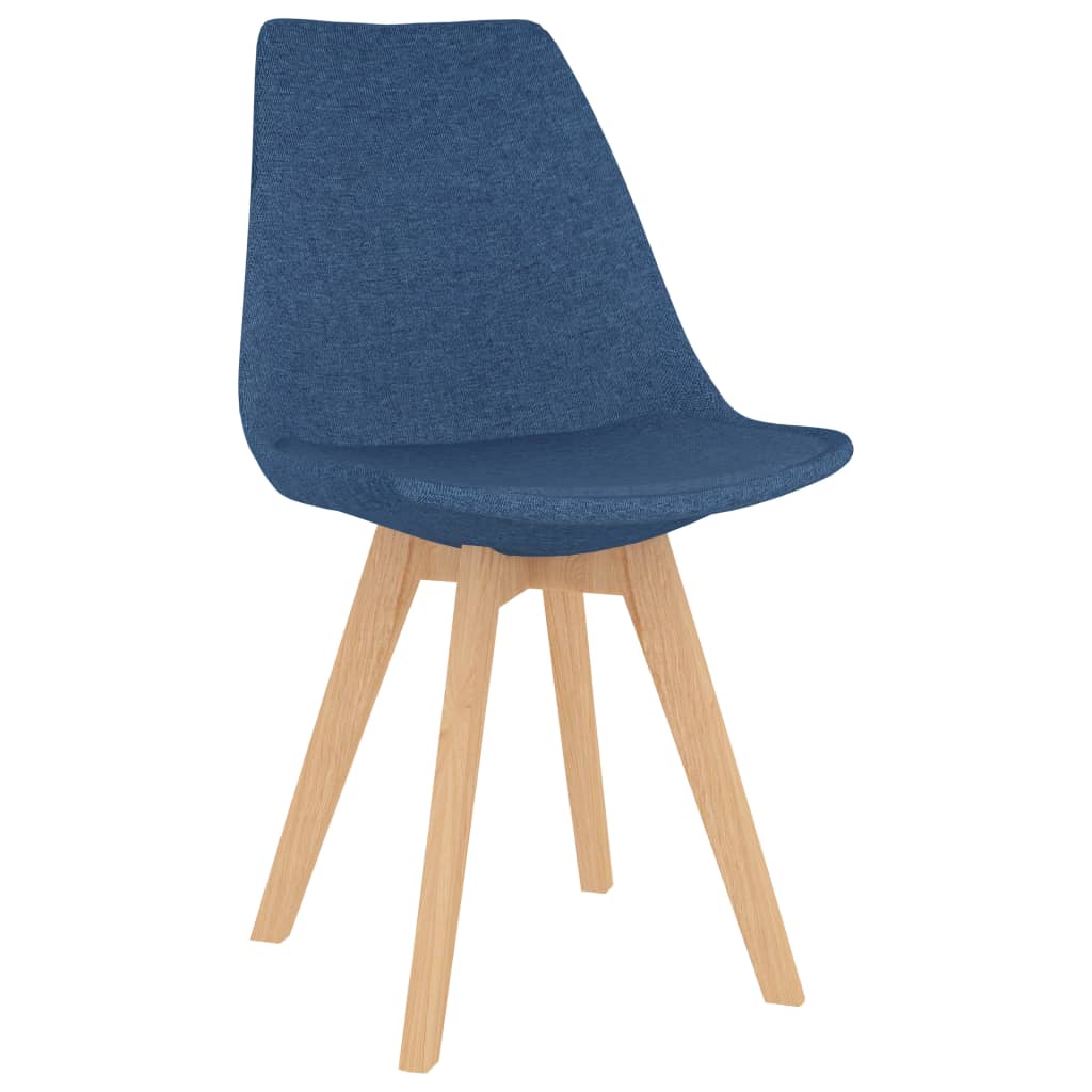 

vidaXL Eetkamerstoelen 2 st stof blauw