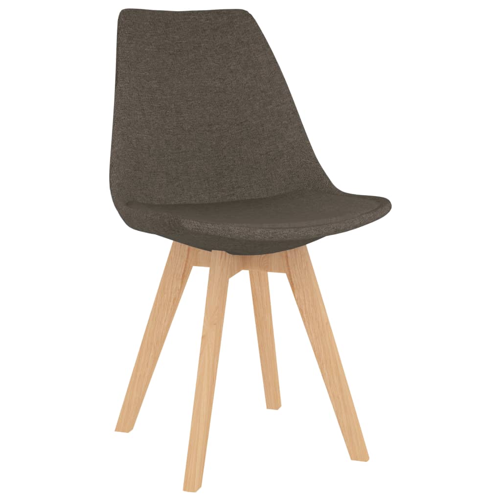 

vidaXL Eetkamerstoelen 4 st stof taupe