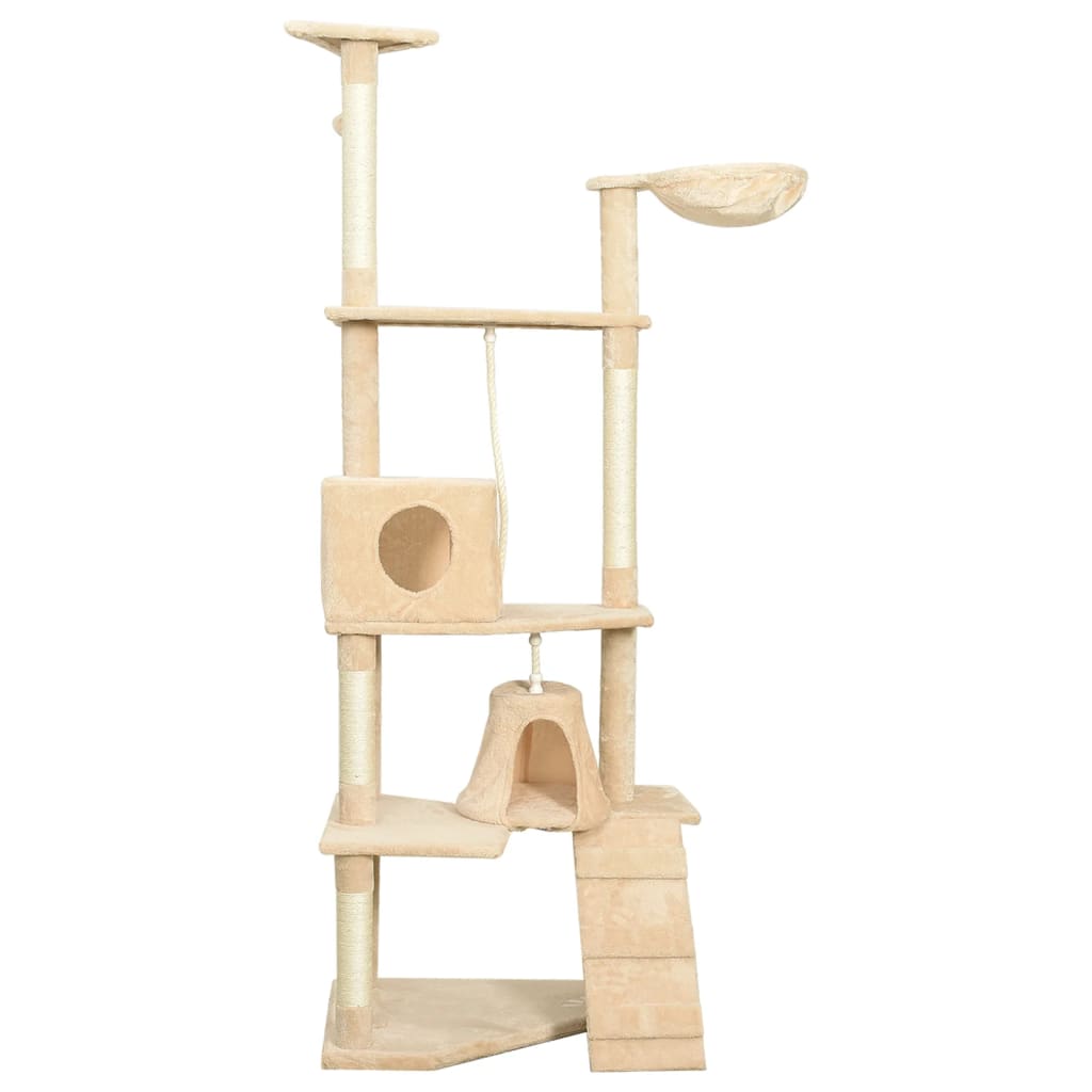 

vidaXL Kattenmeubel met sisal krabpalen 191 cm beige