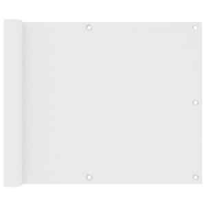 Balkonsko platno belo 75x400 cm oksford blago