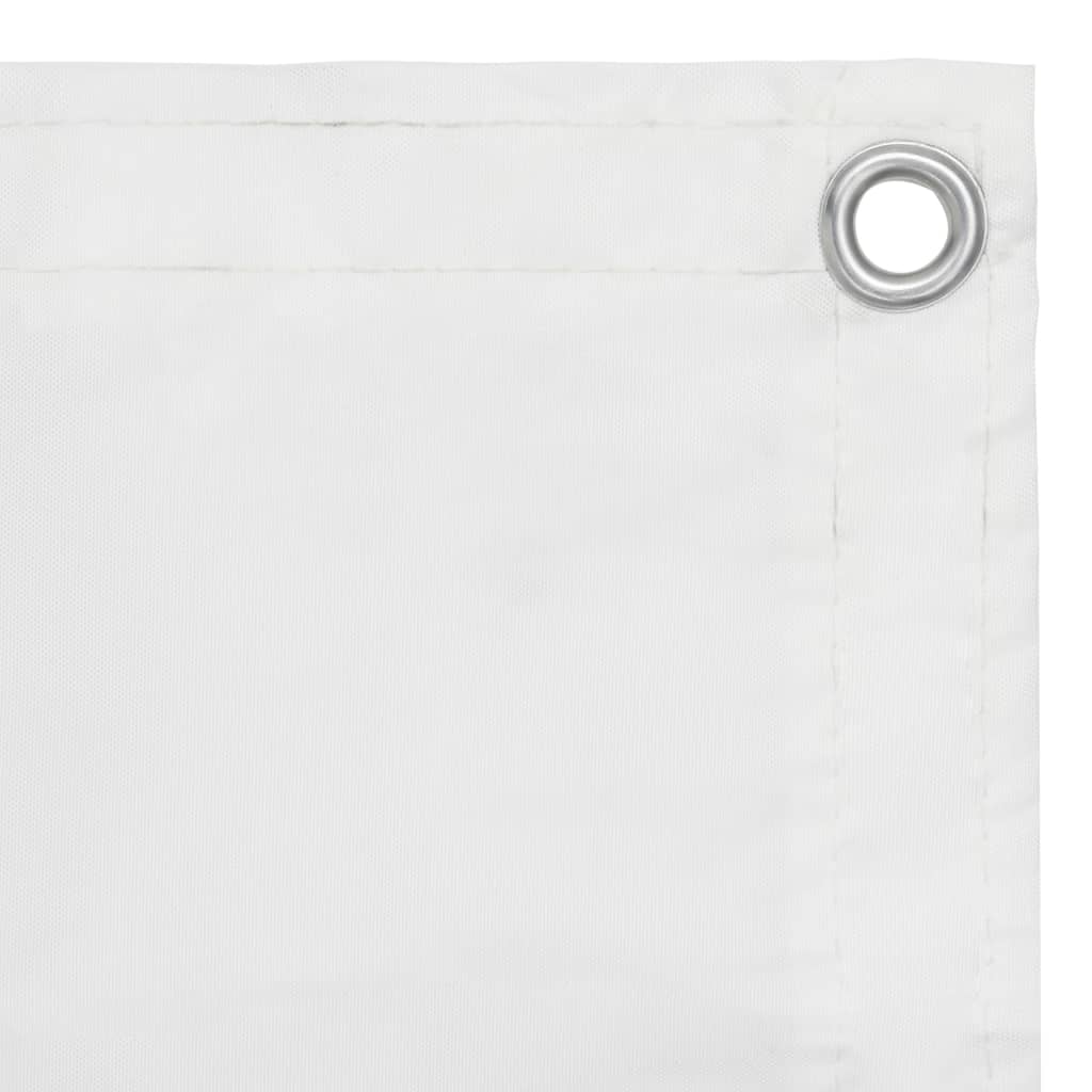 Fehér oxford-szövet erkélyparaván 75 x 500 cm 