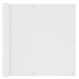 Balkonsko platno belo 90x500 cm oksford blago