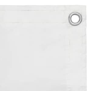 Balkónová zástěna bílá 120 x 400 cm oxfordská látka - obrázek 2