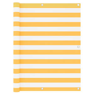 Balkonsko platno belo in rumeno 120x300 cm oksford blago