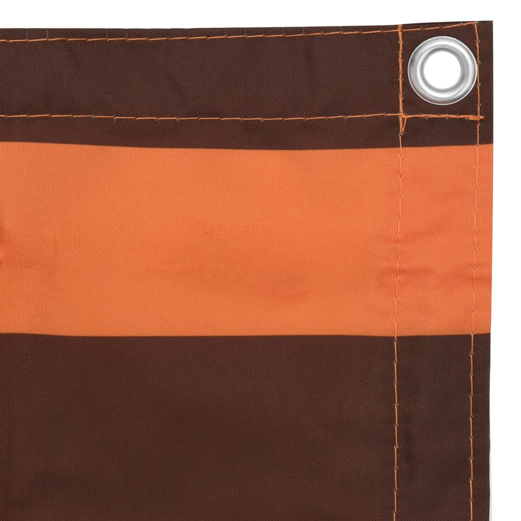 Thumbnail - vidaXL Balkon-Sichtschutz Orange und Braun 90x300 cm Oxford-Gewebe