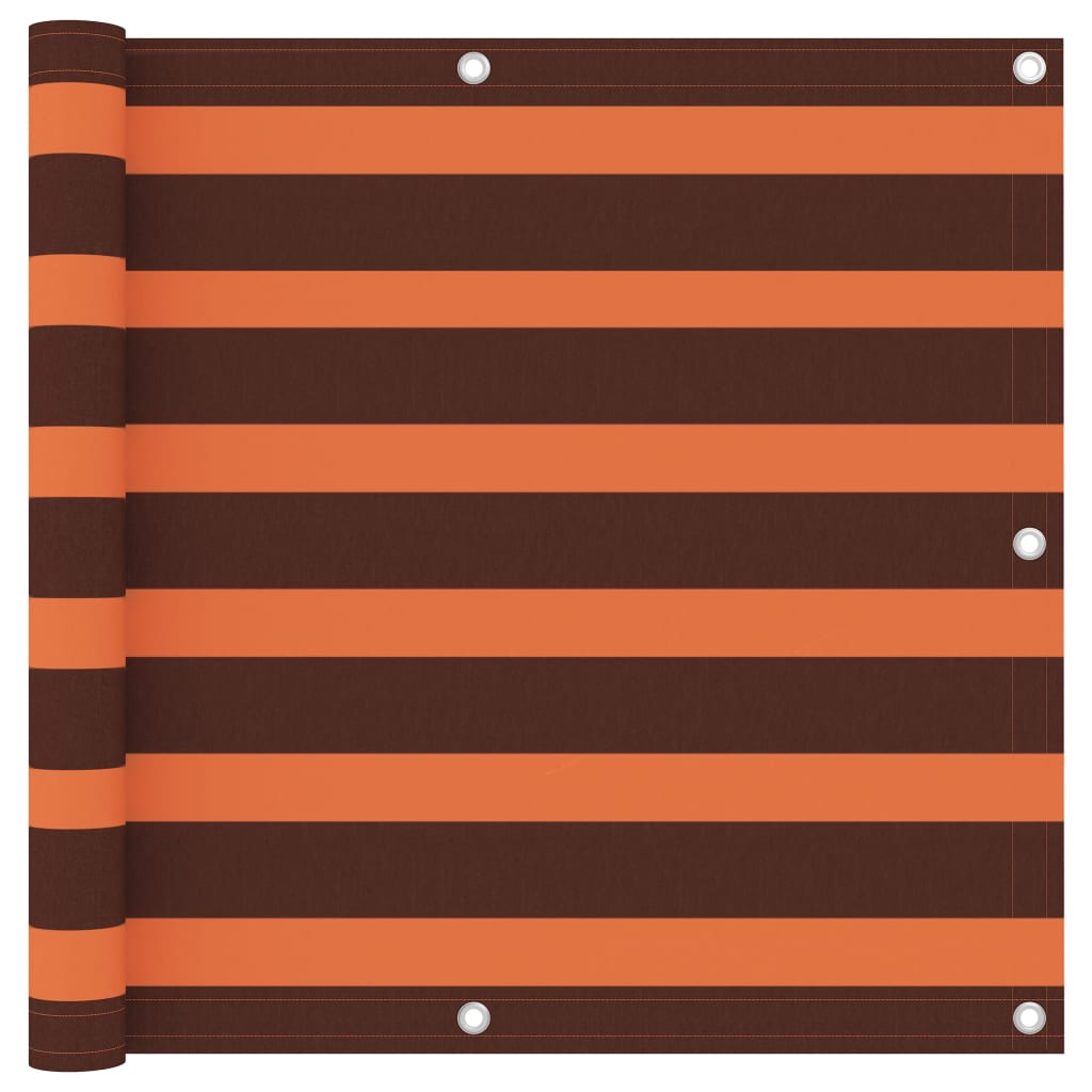 Balkon-Sichtschutz Orange und Braun 90×600 cm Oxford-Gewebe kaufen
